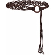 Boho Woven Belt, Boho Beaded Braided Belt Women Long Tassel Rope Waist Belts Renaissance Rope Belts 