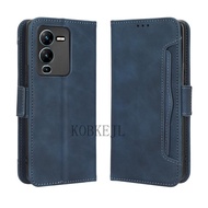 Multi-Card Slots Casing for Vivo V 25 V25 Pro Wallet Case VIVOV25 V25Pro Flip Magnetic Buckle PU Lea