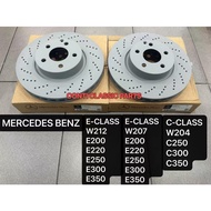 ( 100% ORIGINAL ) MERCEDES BENZ W212 W207 E200 E250 E300 W204 C250 C300 C350 FRONT DISC ROTOR WITH H