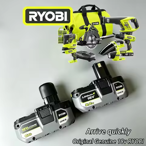 RYOBI ONE+ 18V 6.0Ah High Capacity Lithium-Ion Battery for RYOBI 18V Tools Long Runtime for Drill,Ci