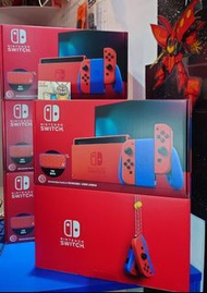 Nintendo Switch 瑪利歐亮麗紅X亮麗藍 主機組合 全新 特別版 「日版」