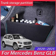 For Mercedes Benz GLB X247 2020~2025 2022 Thickening Trunk Partition Multifunction Storage Box Auto 