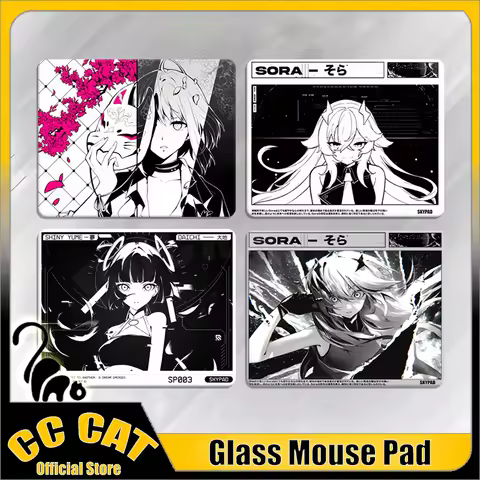 Skypad SORA Glass Gaming Mouse Pad YUME Smooth Frosted Surface Desk Mat Tempered Upgrade FPS Office 