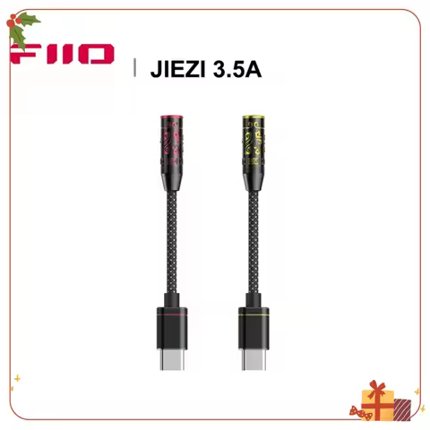 FiiO JIEZI USB DAC AMP Type-C to 3.5mm / Unbalanced 4.4mm Audio Cable Heaphone Adapter DSD Decoder f