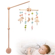 {MENGHONG} 7pcs Newborn Crib Rattle Bracket Assembly Set Mobile Infant Bed Bell Musical Toys Wooden Children Carriage Toy Accessories - Baby Rattles amp; Mobiles - AliExpress
