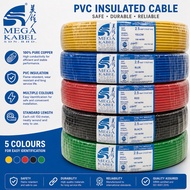 Mega Cable 2.5MM MEGA KABEL / 2.5MM PVC Insulated Csble (100m + -) Red, Yellow, Blue, Green, Black