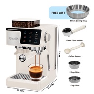 Giselle 51mm 20Bar Digital Touch Aromino Espresso Coffee Maker with Vertical Anti-Splash Grinder/Mil