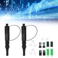SC Fiber Optic Adapter  User Friendly 2 Set Connector IP68 Water Proof Compact Portable for Data Cen