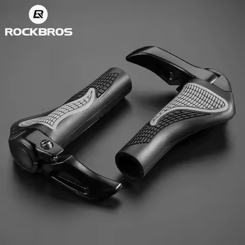 ROCKBROS MTB Bicycle Grips Horns Shofar Vice Handlebar Grips Cycling Shockproof Dust-proof Bike Grip