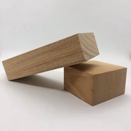 Wood Block, Teak White Square, Rectangular, Decorative Block