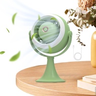 Desktop Fan With Light Wall Mounted Slient USB Table Cooling Fan Adjustable Mini Fan For Desktop Outdoor Home Air Cooler Fan DIY