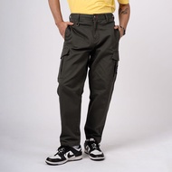DAVIE JONES กางเกงคาร์โก้ Relaxed Fit Cargo Pants PL0010 สีเขียว