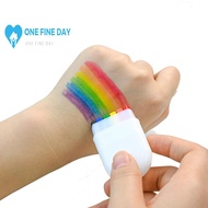Rainbow Face Paint Face Painting Long-lasting Colorful Adult Paint Neon Safely Kid Party Face U7h6