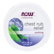 NOW Solutions, Chest Rub Relief, Soothing and Warming, with Soothing Natural Oils and Menthol Aroma,