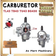 Carburetor Brush Cutter 21mm Ogawa BG430 BG430DT Mesin Rumput TL43 TU43 TB43