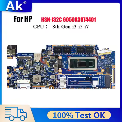 6050A3074401 For HP Elite Dragonfly HSN-I32C Laptop Motherboard With i5 i7 CPU 8GB 16GB RAM L74106-6