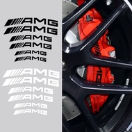 【Ready Stock】6PCS Car Brake Caliper Sticker Wheel Decal Decoration for Benz AMG W203 W204 W205 W211 