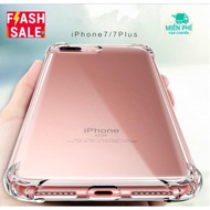 [iPhone] Silicone Shockproof Transparent Case For iPhone 5 / 6 / 6s Plus / 7 / 8 Plus / X