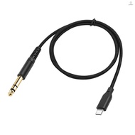 [PETH] 3ft 6.35mm Male to Type-C Male Audio Cable Built-in Digital-to-Analog Chip Plug and Play Aux 