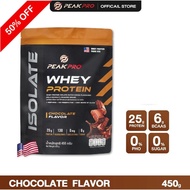 (ส่งฟรี ใส่โค้ดลดเพิ่ม) PeakPro Whey Protein Isolate 450/900g เวย์โปรตีน ไอโซเลท ไม่เติมน้ำตาล สร้าง