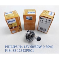 PHILIPS H4 12V 60/55W (+30%) P43t-38 PREMIUM VISION 12342PRC1 (1PC)