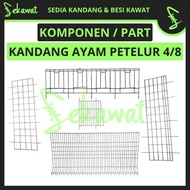 8 Chicken Laying Hen Cage Components 4 Rooms - Sold Separately Per-part