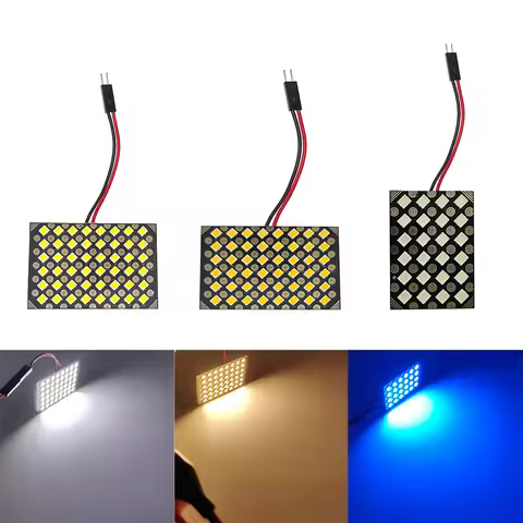 T10 Festoon BA9S LED W5W C5W Base New Super Bright LED Panel Bulb Car Interior Reading Dome Lamp Aut