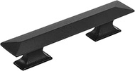 Bungalow Collection Pull 3 Inch & 3-3/4 Inch (96mm) Center to Center Matte Black Finish (10 Pack)