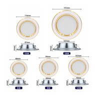 10pcslot LED Downlight 5W 9W 12W 15W 18W Recessed Round LED Ceiling Lamp AC 220V-240V Indoor Lighting Warm White Cold White