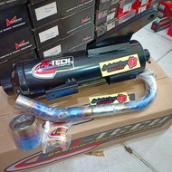 Tsukigi Ai-Tech Rainbow Blue Mio M3 Mio z Fino Fi125 Non-Embossed Exhaust