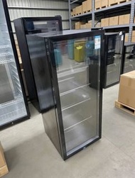 單門雪櫃 玻璃門冷藏展示櫃 小型雪櫃 黑色飲品櫃 Refrigerator