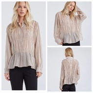 URBAN REVIVO ruched detail shirt