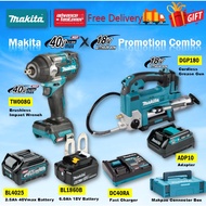 Makita 40Vmax & 18V Cordless Combo Kit ( TW008G Impact Wrench / DGP180 Grease Gun )