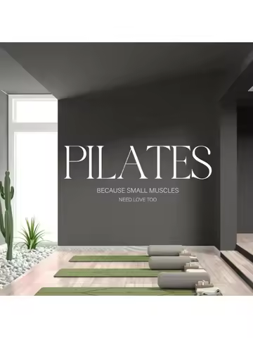 Pilates Wall Art,Fitness Wall Quotes,Pilates Wall Sticker,Vinyl Letter,Fitness Motivation Decoration