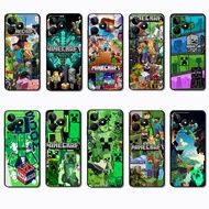 Soft black phone case for Realme C51S C67 C68 C63 C61 P1 Note 50 Minecraft game caseg