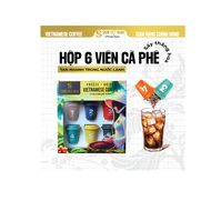 Cà Phê Sấy THĂNG HOA Shin Cao Cấp Từ Hạt Robusta và Arabica - Hộp 6 viên Mix