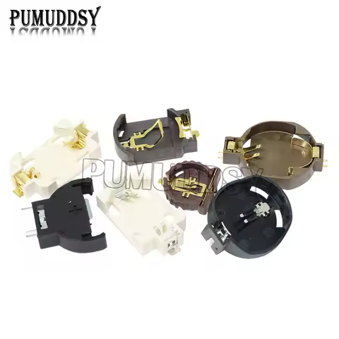 5PCS/lot BS-2 BS-6 BS-8 BS-10 3V CR2025 CR2032 CR1220 Button Battery Socket Holder Storage Box 2025 