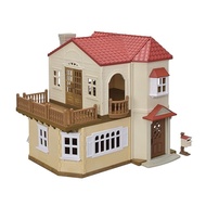Sylvanian Families house with a red roof - Attic is a secret room - 51 ST Mark certified toy dollhouse for ages 3 and up by Epoch Co., Ltd.