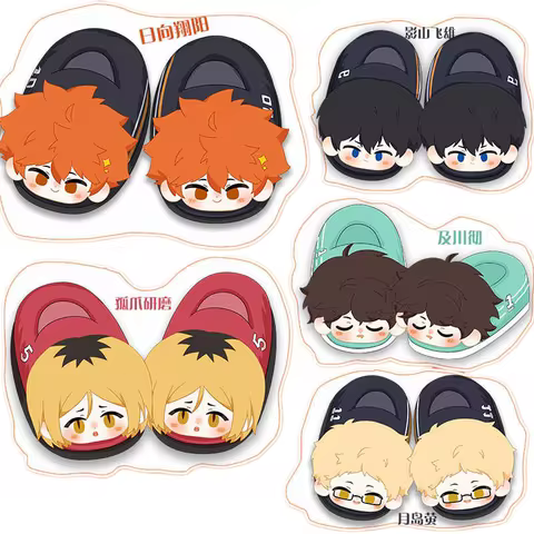 Cartoon Couple Haik yuu Cotton Slippers Hinata Shoyo Cosplay Shoes Kageyama Tobio Super Soft Slipper