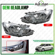 Toyota Vios 2014 - 2019 Front Headlamp Head Lamp Light (No Bulb)