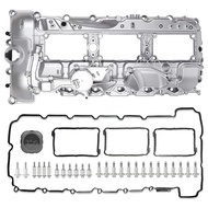 11127570292 Engine Aluminum Engine Valve Cover w/ Gasket & Cap For BMW N55 3.0L 135i 335i 535i 640i 