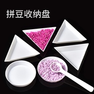 Bean Split Bean Tray PP Environmentally Friendly Material Triangle Bean Tray Round Bean Tray White B