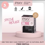 READY|| pixy bedak twc perfect last 02 natural buff gratis refil