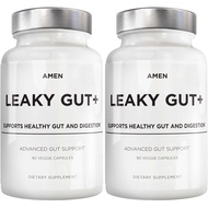 Amen Leaky Gut Supplement - Advanced Formula with Bioavailable L Glutamine, Zinc, Turmeric, DGL Lico