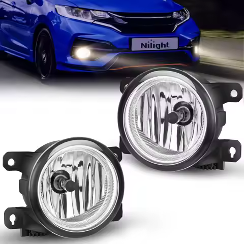 Nilight Fog Lights Assembly for Honda Civic Sedan Fog Light Assembly 2013-2021 Civic 2015-2020 Fit 2