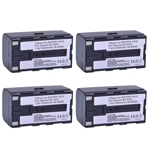 7.4V 5200mAh BT 65Q BT65Q Rechargeable Li-Ion Battery+Charger for Topcon GTS 900 and GPT 9000 Total 
