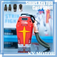 For Mercedes-Benz C E S G Class Smart Key Fob Case Shell Benz GLB GLE EQC EQS Gundam Shield﻿ Shape T