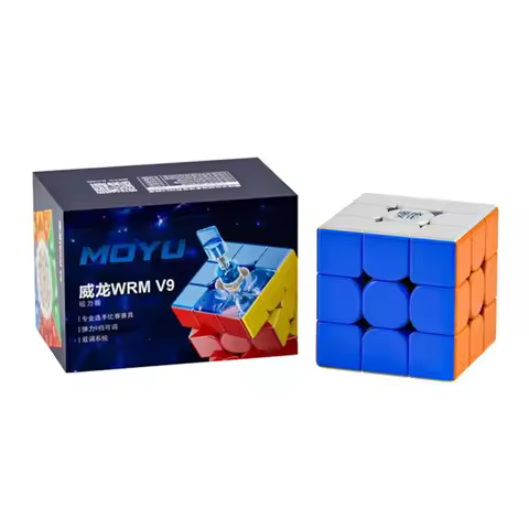 MoYu WeiLong WRM V9 3X3 Magnetic Magic Cube Stickerless Toys Weilong V9 Maglev Puzzle Cubo Magico Bi