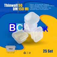 THINWALL DM 150 ML SQUARE MINI - 150ML SQ Mini - CONTENTS 25 Sets