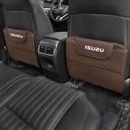 PU Leather Car Seat Back Cover Protector Anti Kick Pad For Isuzu Dmax Trooper Crosswind Mux Hilander